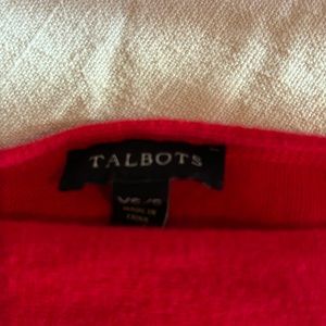 Talbot’s XS/small asymmetrical cape lightweight red
